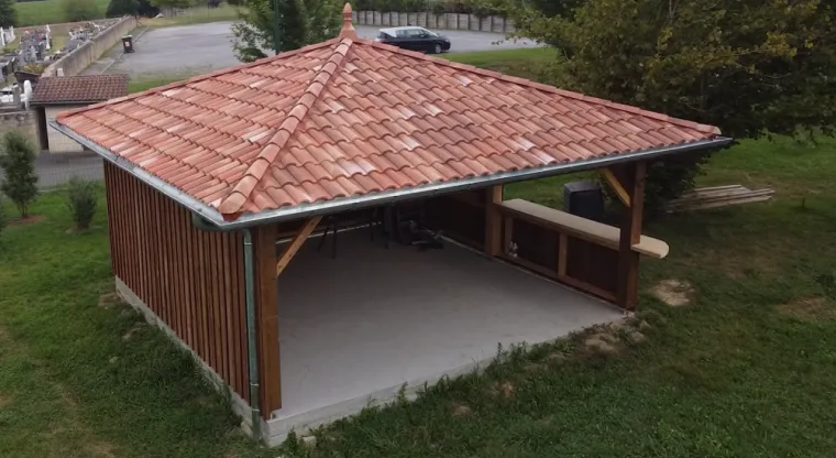 Fabrication et pose d'un carport en bois à Seignosse , Capbreton, SARL NICOLAS DIRIS