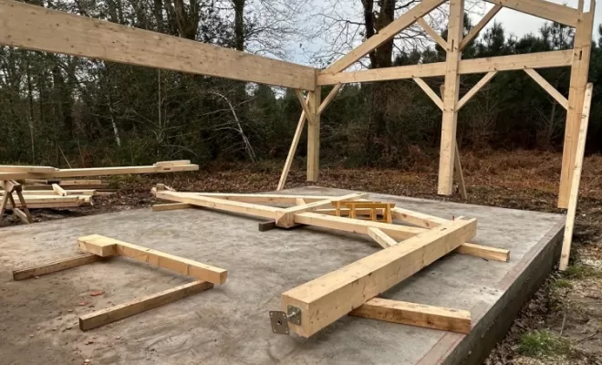 Réalisation d'un abris pour voitures en bois à Capbreton, Capbreton, SARL NICOLAS DIRIS